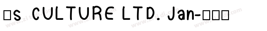 μs CULTURE LTD. Jan字体转换